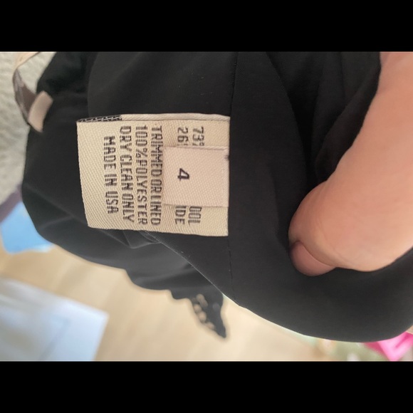 Lela Rose long sleeve Swiss dot little black dress NWT - Picture 8 of 14